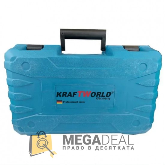 Мини акумулаторен трион Kraftroyal 36V с 2бр батерии 8Ah с 2бр вериги и аксесоари в куфар