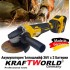 Безчетков акумулаторен ъглошлайф Kraftworld с 2 батерии 36V 8ah със зарядно и куфар